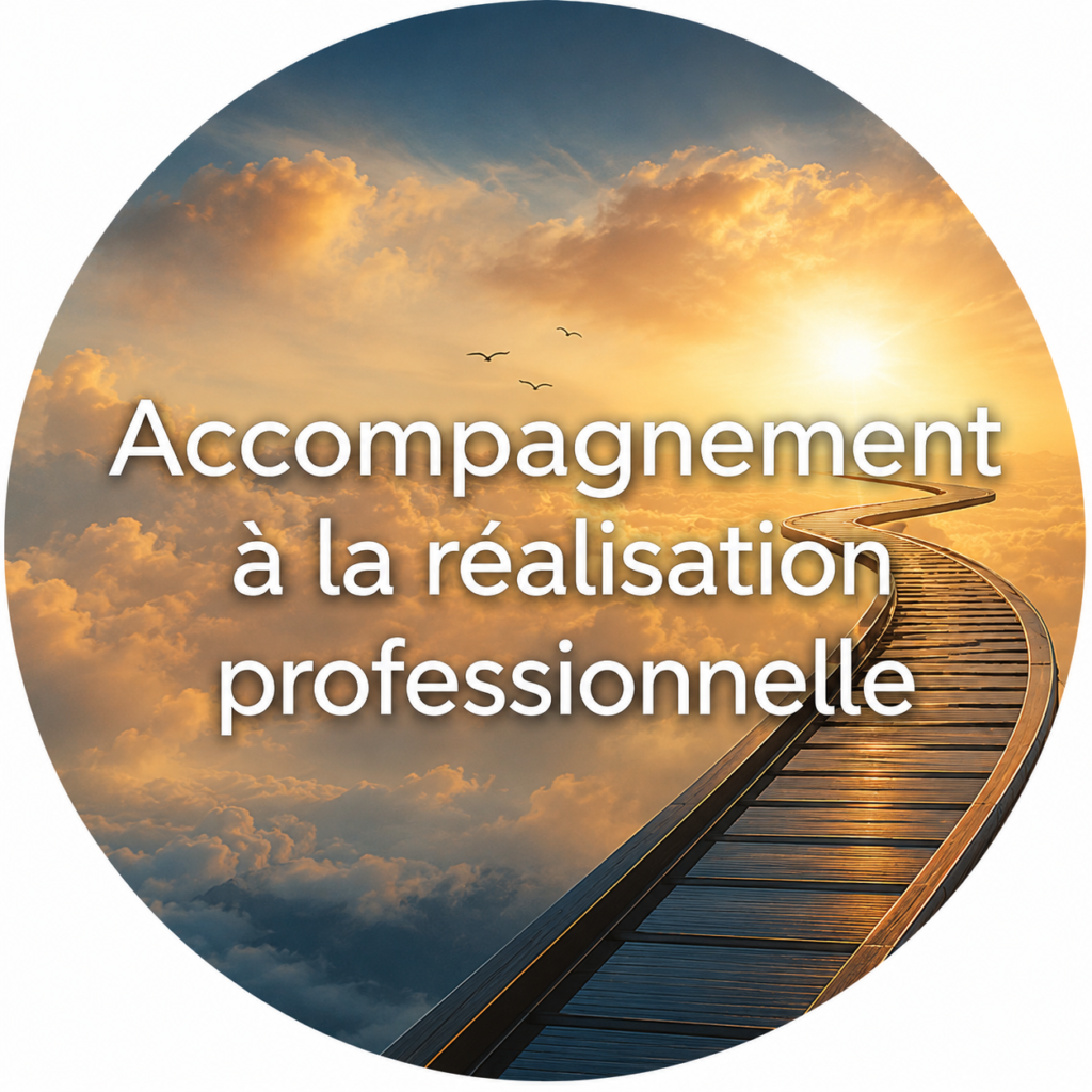 Rails s’élevant vers le ciel, symbolisant l’accompagnement à la réalisation professionnelle