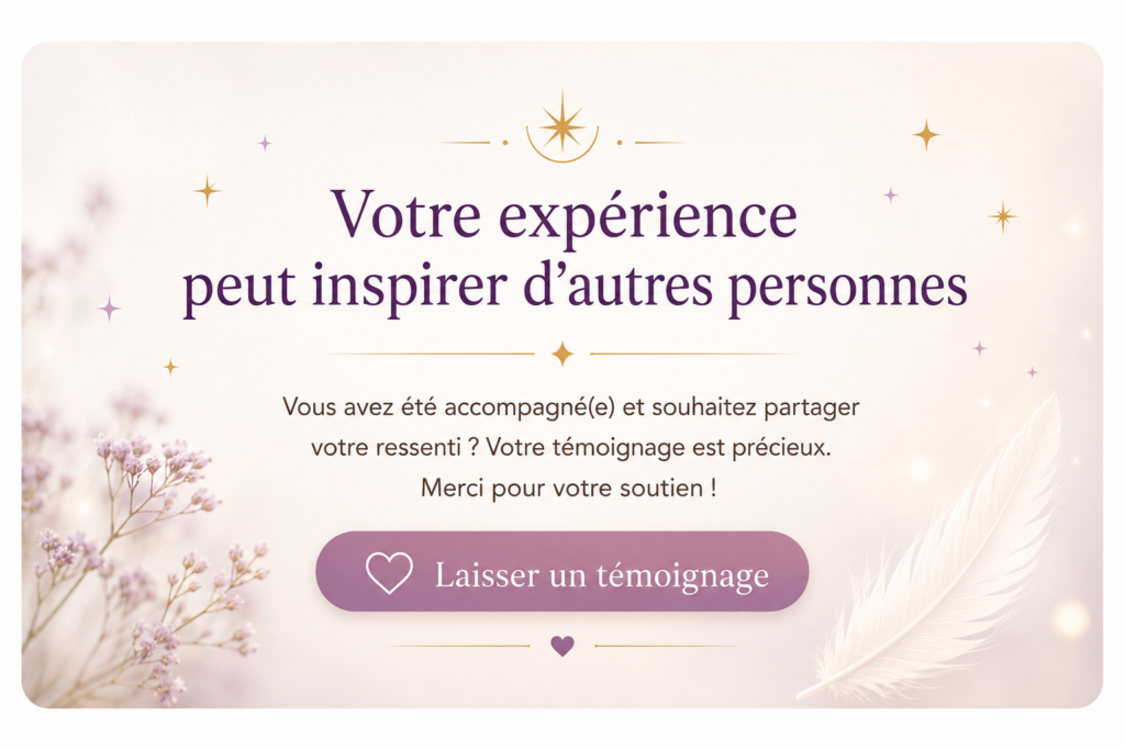Invitation à partager son expérience et laisser un témoignage